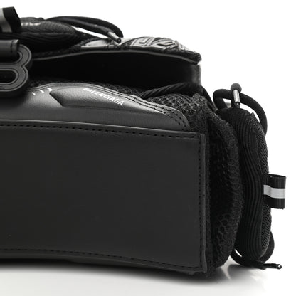 Balenciaga Faux Calfskin Fabric Small Sneakerhead Top Handle Bag Black 8 of 8