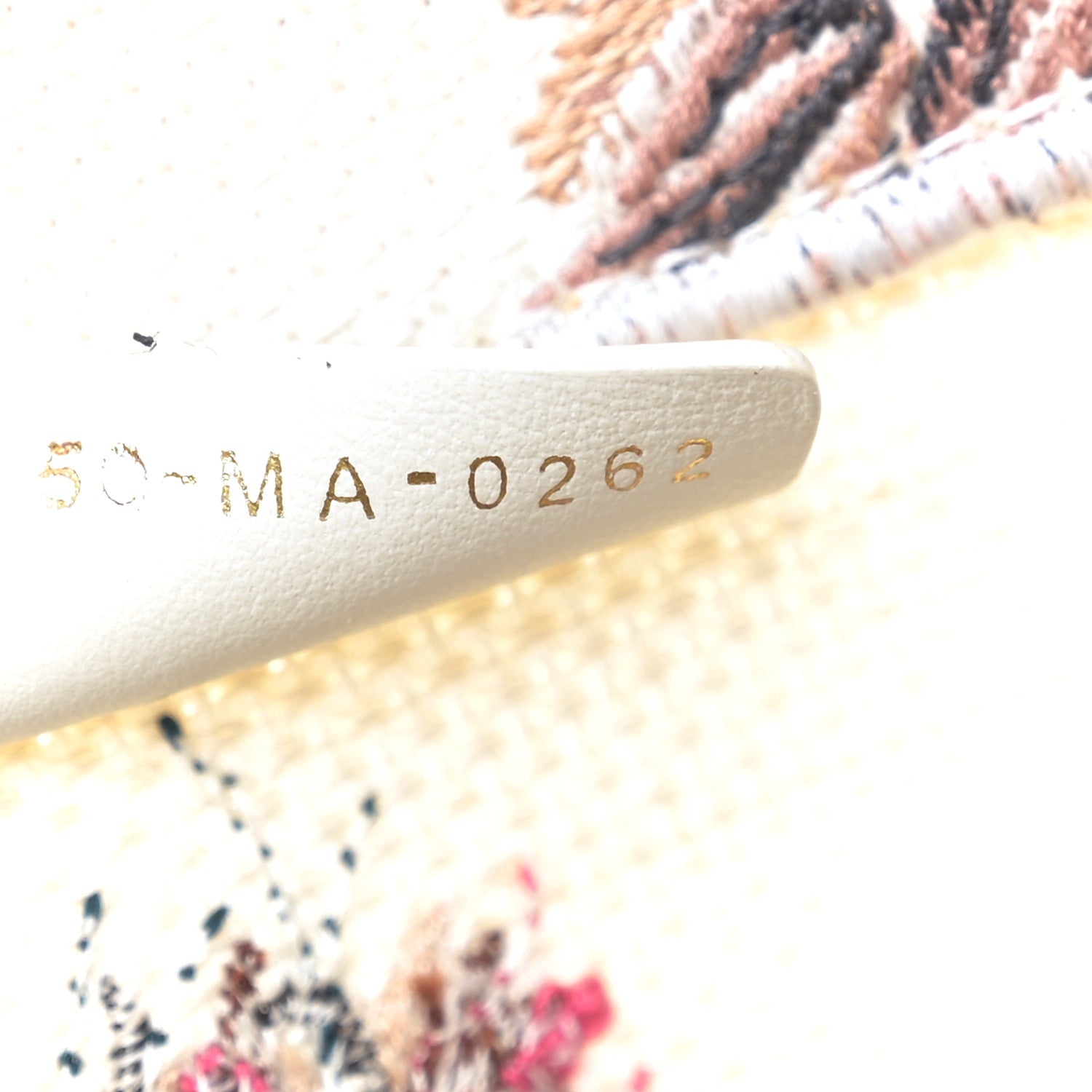 Christian Dior Canvas Embroidered Large Jardin D'Hiver Book Tote Latte Multicolor 7 of 11