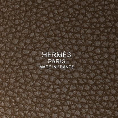 Hermes Taurillon Clemence Picotin Lock 22 MM Etoupe 6 of 11