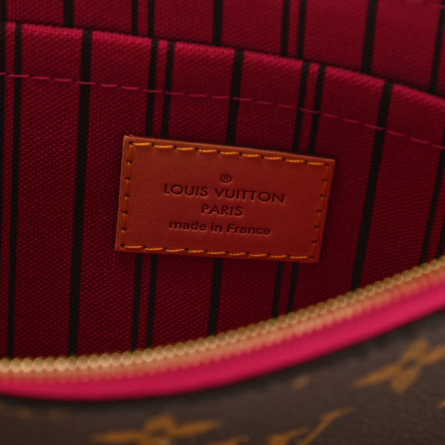 Louis Vuitton Monogram Neverfull MM GM Pochette Pivoine 6 of 9