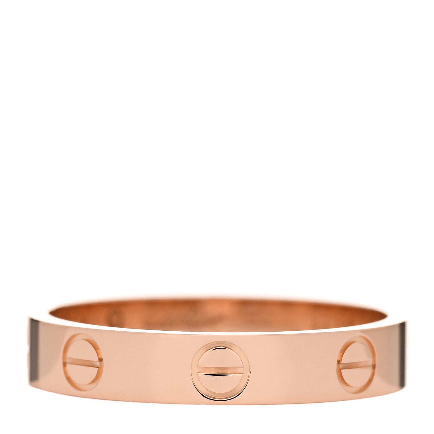 18K Pink Gold 3.5mm LOVE Wedding Band Ring 54 6.75