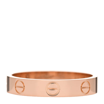 Cartier 18K Pink Gold 3.5mm LOVE Wedding Band Ring 54 6.75 1 of 5