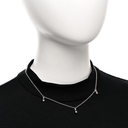 Tiffany Sterling Silver Elsa Peretti Teardrops Necklace 2 of 4