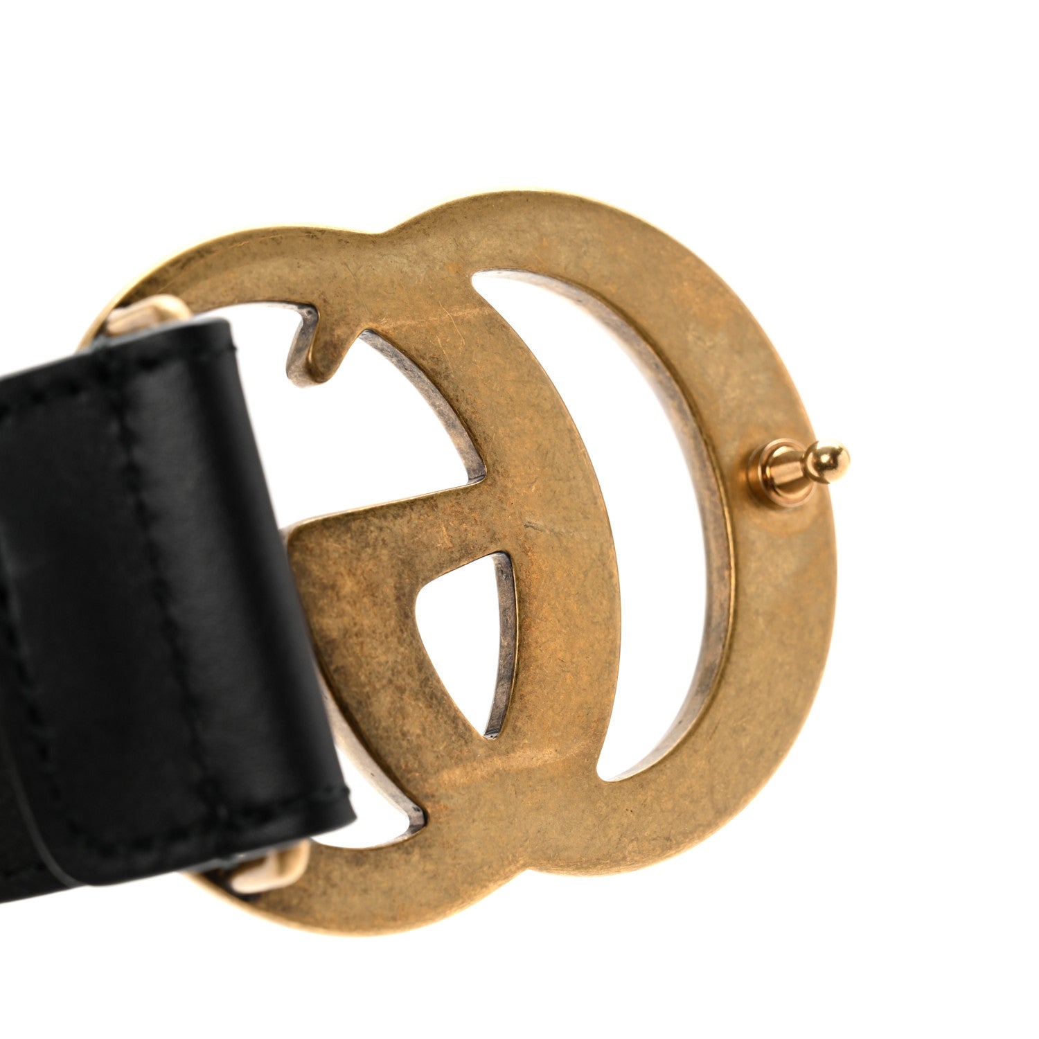 Gucci Calfskin Double G 40mm Belt 80 32 Black 5 of 6