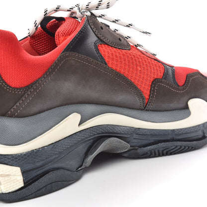 Balenciaga Fabric Mesh Mens Triple S Sneakers 47 Rouge Black 15 of 17