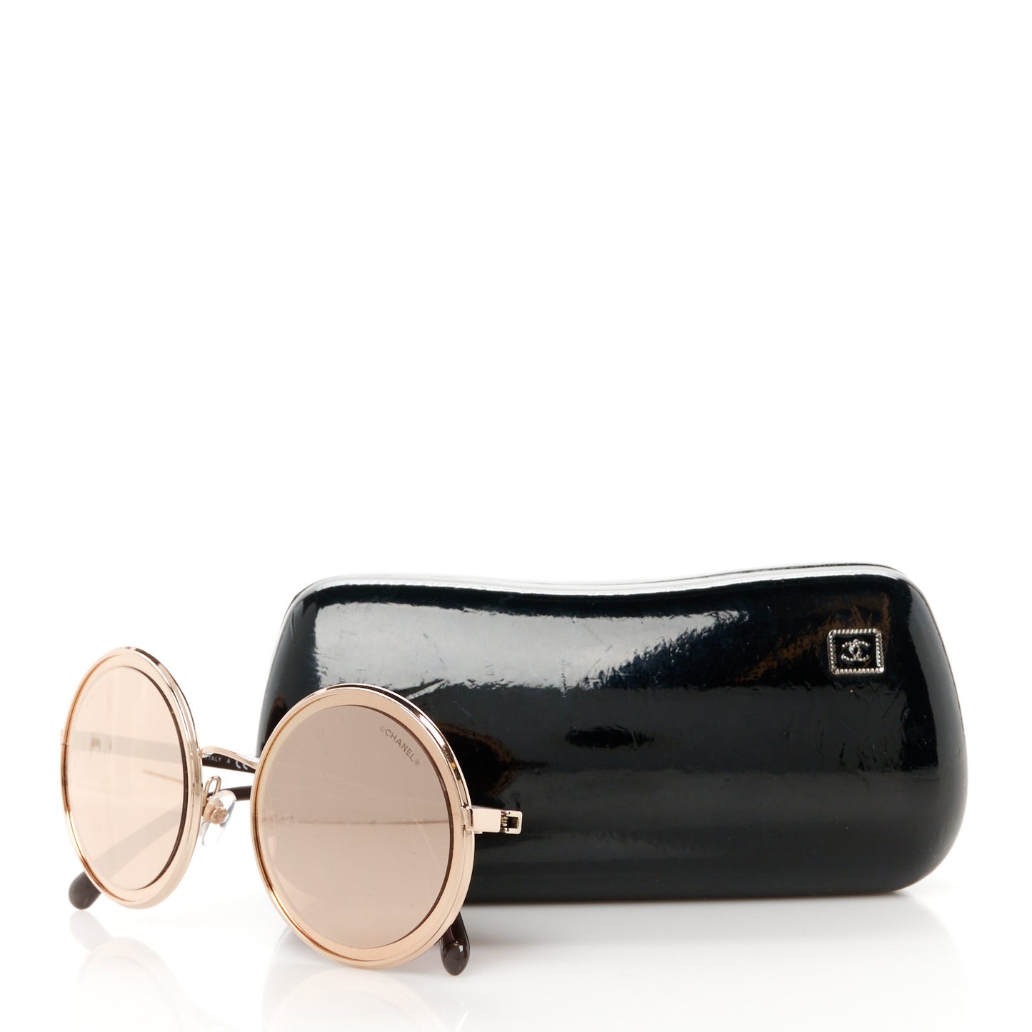 Metal Round Sunglasses 4226 Rose Gold