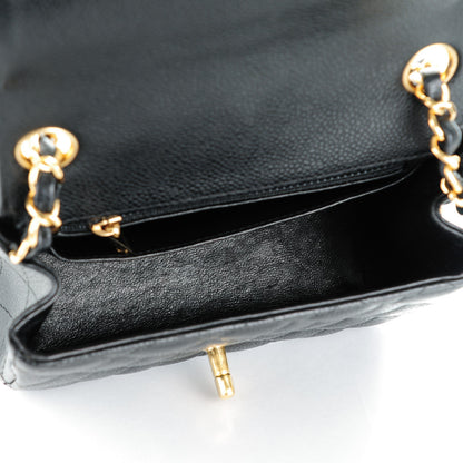 Chanel Caviar Quilted Mini Square Flap Black 5 of 8