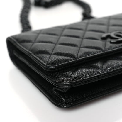 Chanel Caviar Quilted My Everything Wallet On Chain WOC Black 9 of 11