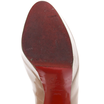 Christian Louboutin Patent Bianca 140 Pumps 36.5 Nude 7 of 13