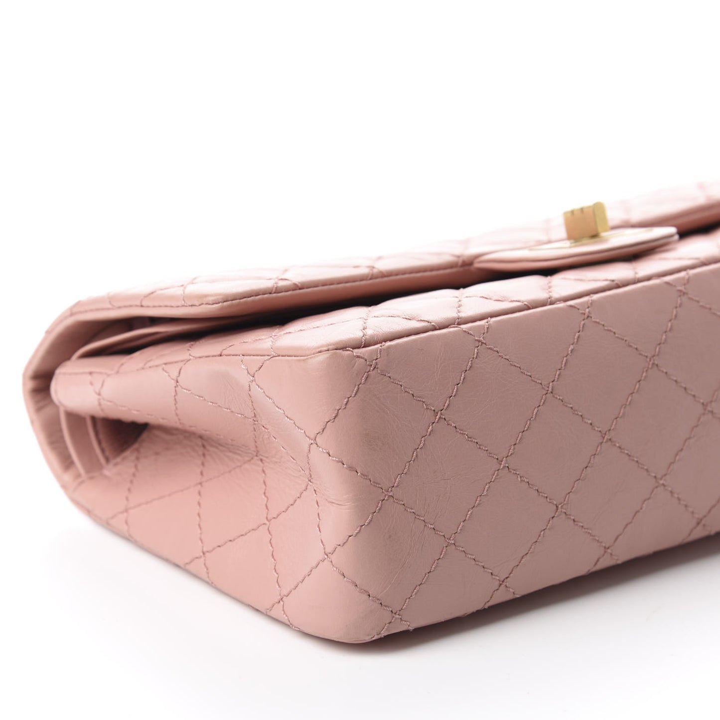 Aged Calfskin Quilted 2.55 Reissue 225 Flap Pink