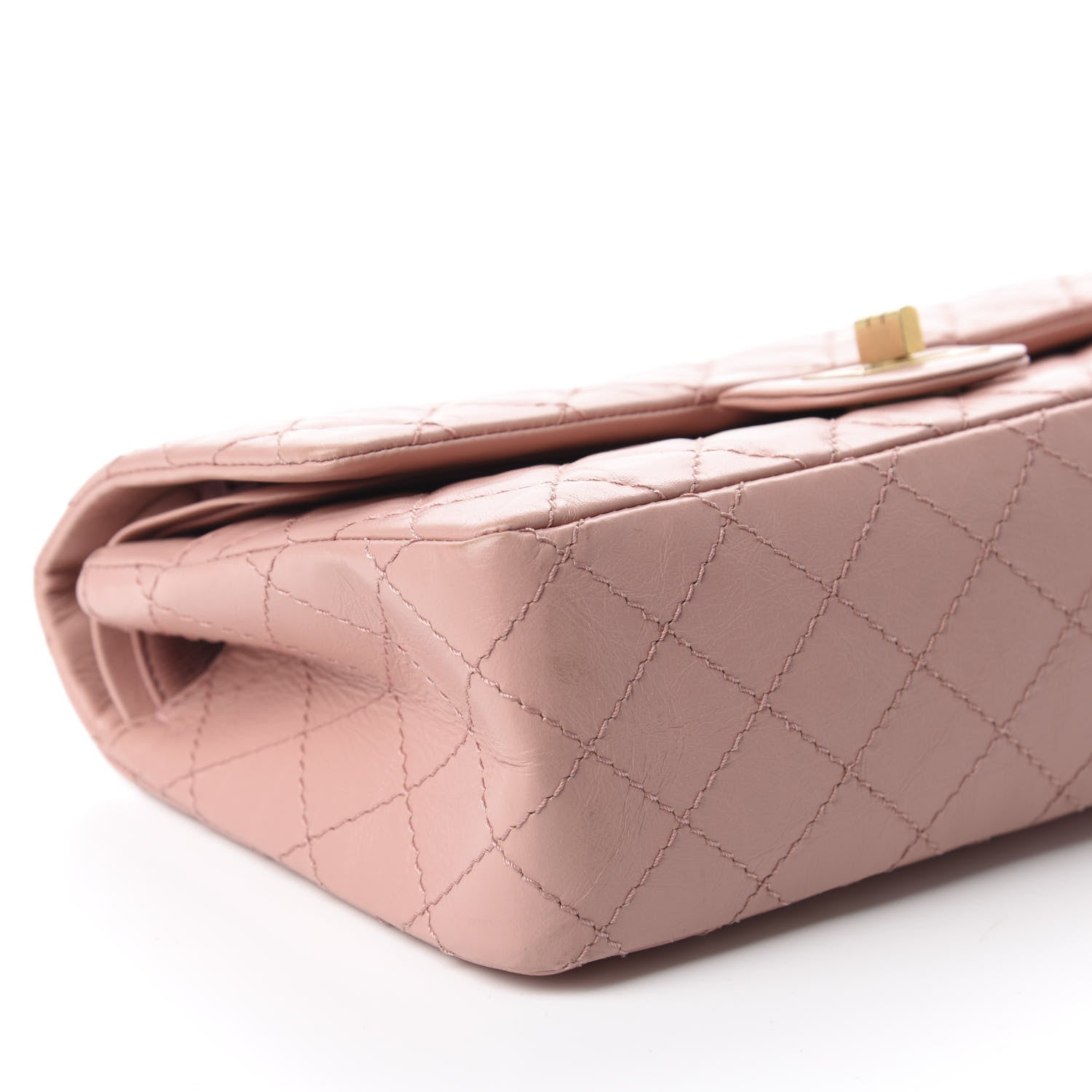 Chanel Aged Calfskin Quilted 2.55 Reissue 225 Flap Pink 6 of 11