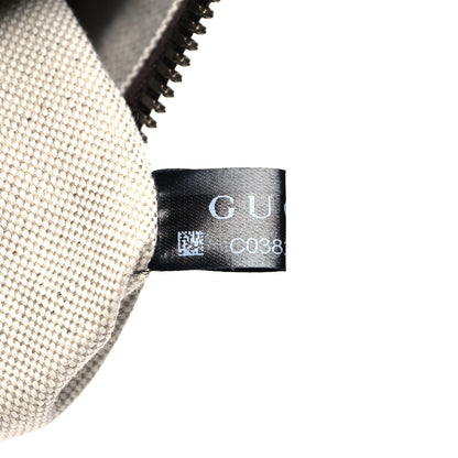 Gucci X ADIDAS Crystal Vintage Monogram Textured Dollar Calfskin Web Trefoil Logo Medium Messenger Bag Mid Natural Nut Off White New Acero 8 of 11