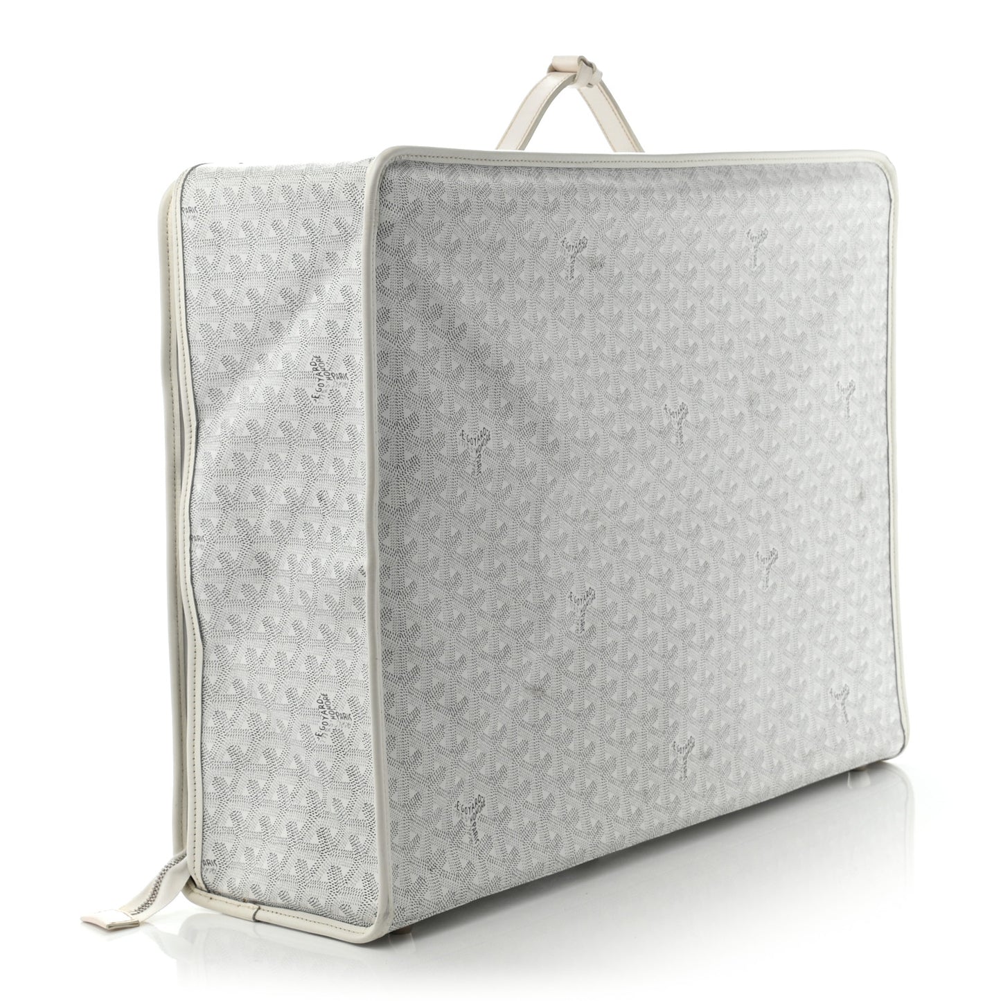Goyardine Caravelle 50 Folding Suitcase White