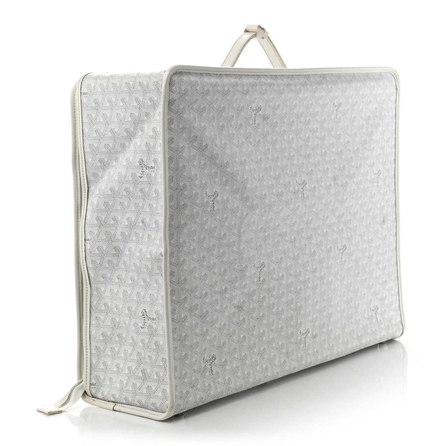 Goyard Goyardine Caravelle 50 Folding Suitcase White 2 of 14
