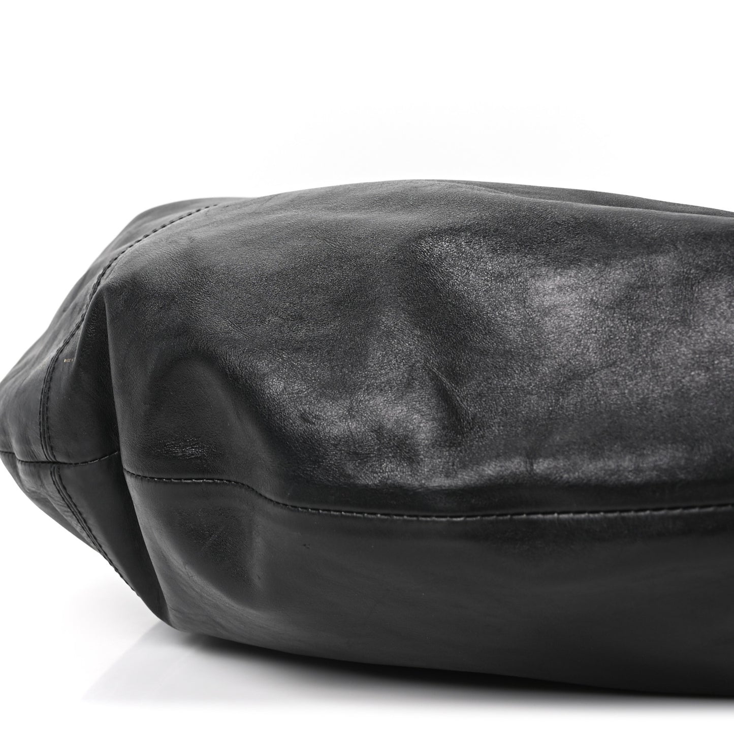 Vintage Calfskin Extra Large Olivia Hobo Black