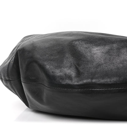 Khaite Vintage Calfskin Extra Large Olivia Hobo Black 9 of 10