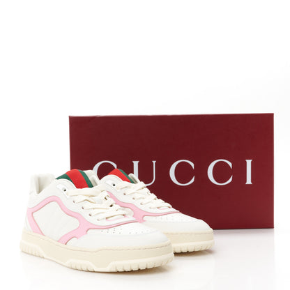 Gucci Calfskin Womens Re-Web Sneakers 38 White Pink 11 of 11