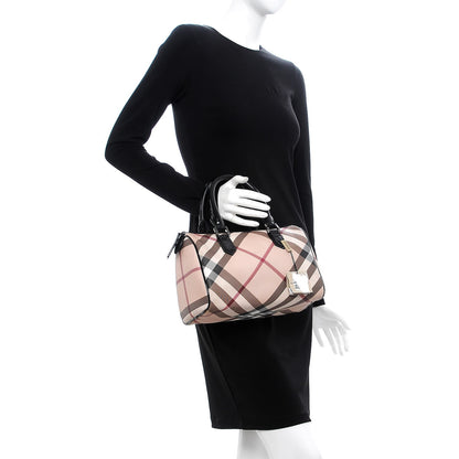 Burberry Supernova Check Patent Small Chester Bowling Bag 2 of 12
