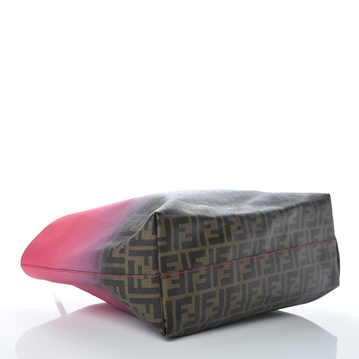 Fendi Zucca Spalmati Ombre Medium Roll Tote Tobacco Ciclamino Moro 4 of 13