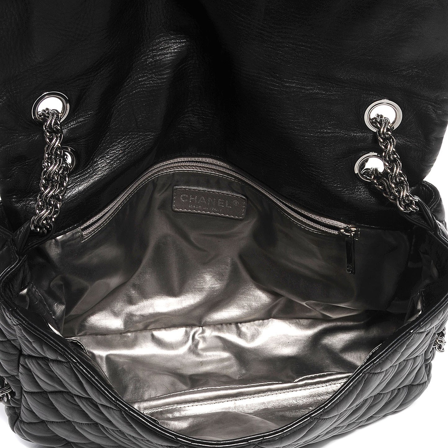 Lambskin Quilted Paris Moscou Red Square Flap Black