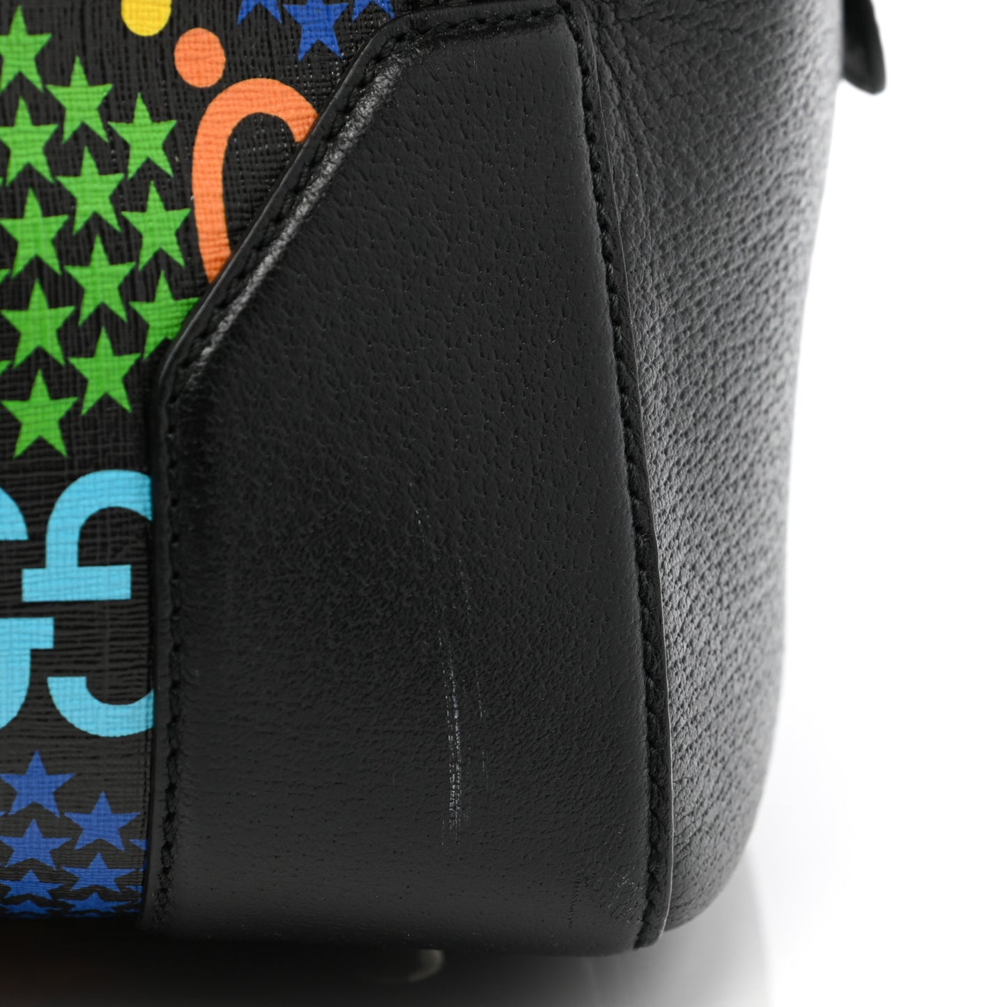 GG Supreme Monogram Psychedelic Duffle Bag Black Multicolor