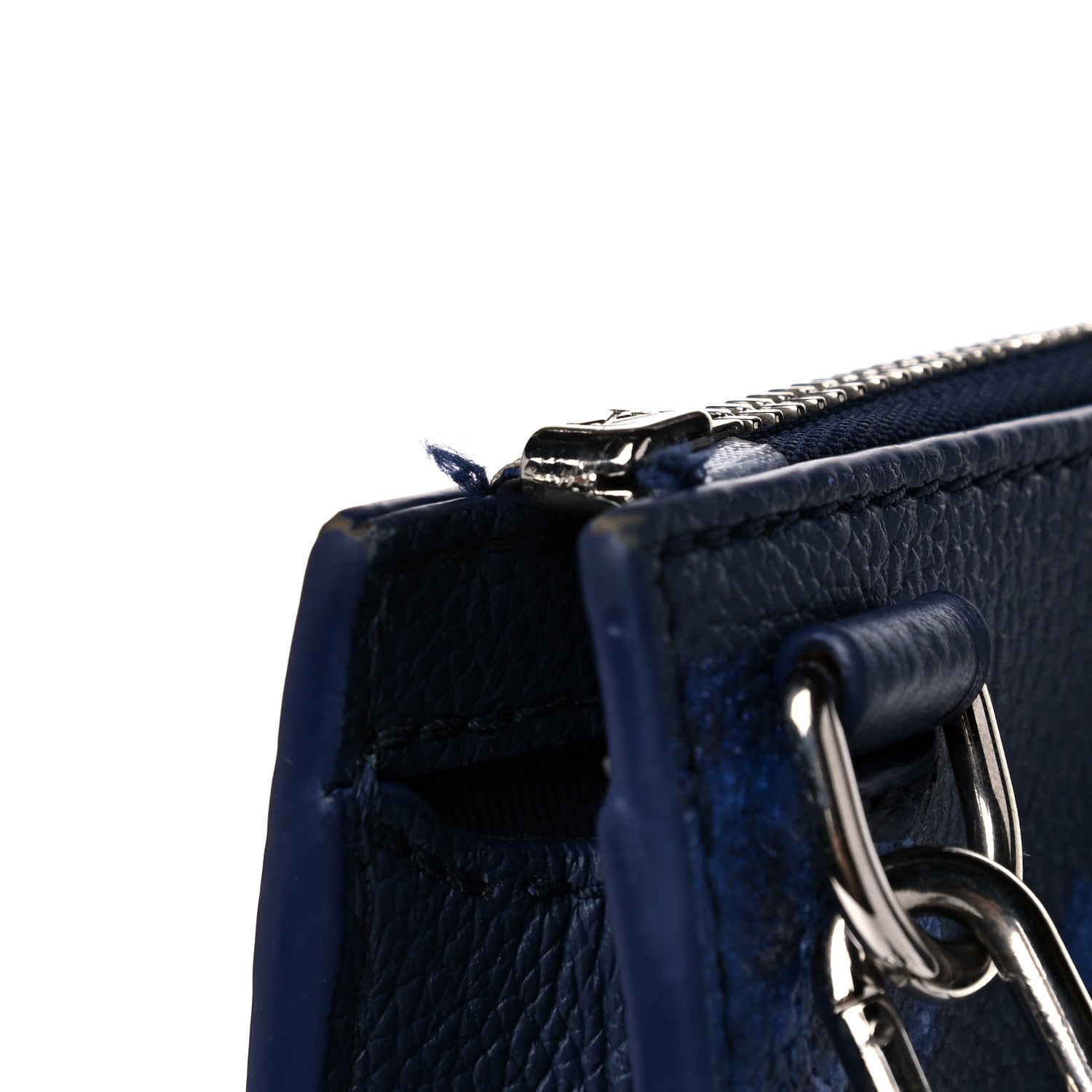 Louis Vuitton Monogram Ink Watercolor Sac Plat Zippé Blue 15 of 16