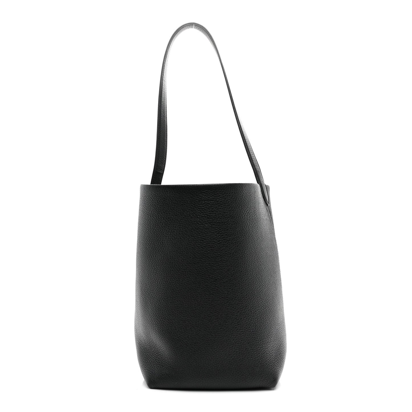 Grained Calfskin Medium N/S Park Tote Black