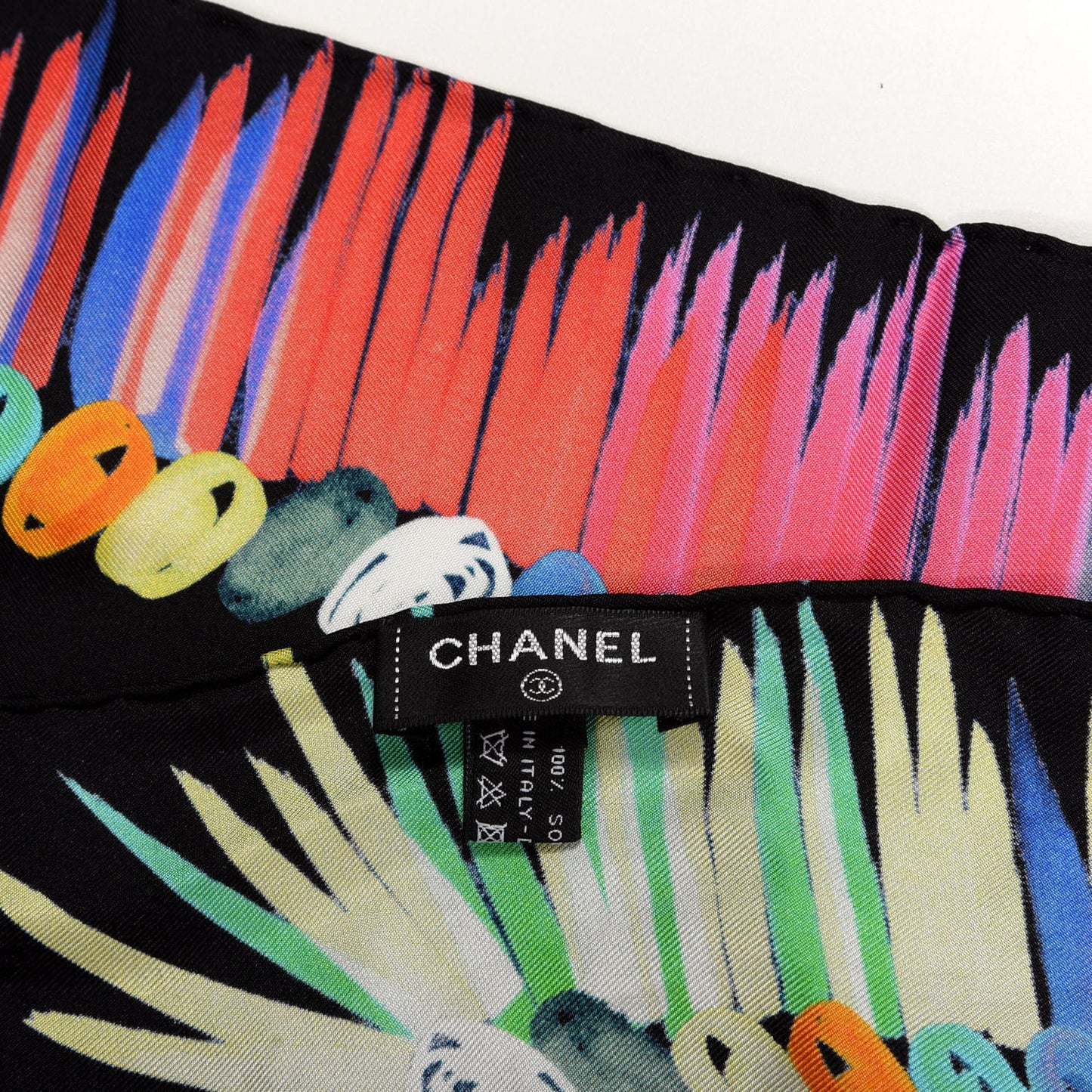 Silk CC Logo Scarf Multicolor