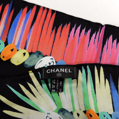 Chanel Silk CC Logo Scarf Multicolor 2 of 3