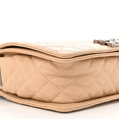Chanel Calfskin Medium Boy Reverso Flap Beige Clair 9 of 10