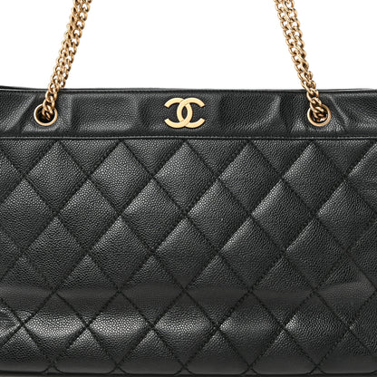 Chanel Caviar Quilted Shopping Tote Black 8 of 10
