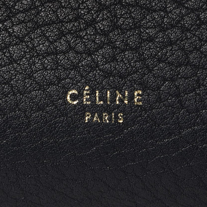 Celine Crisped Calfskin Mini Tie Knot Tote Black 7 of 12