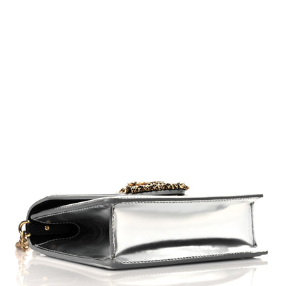 Dolce & Gabbana Metallic Nappa Small Devotion Top Handle Bag Silver 4 of 10