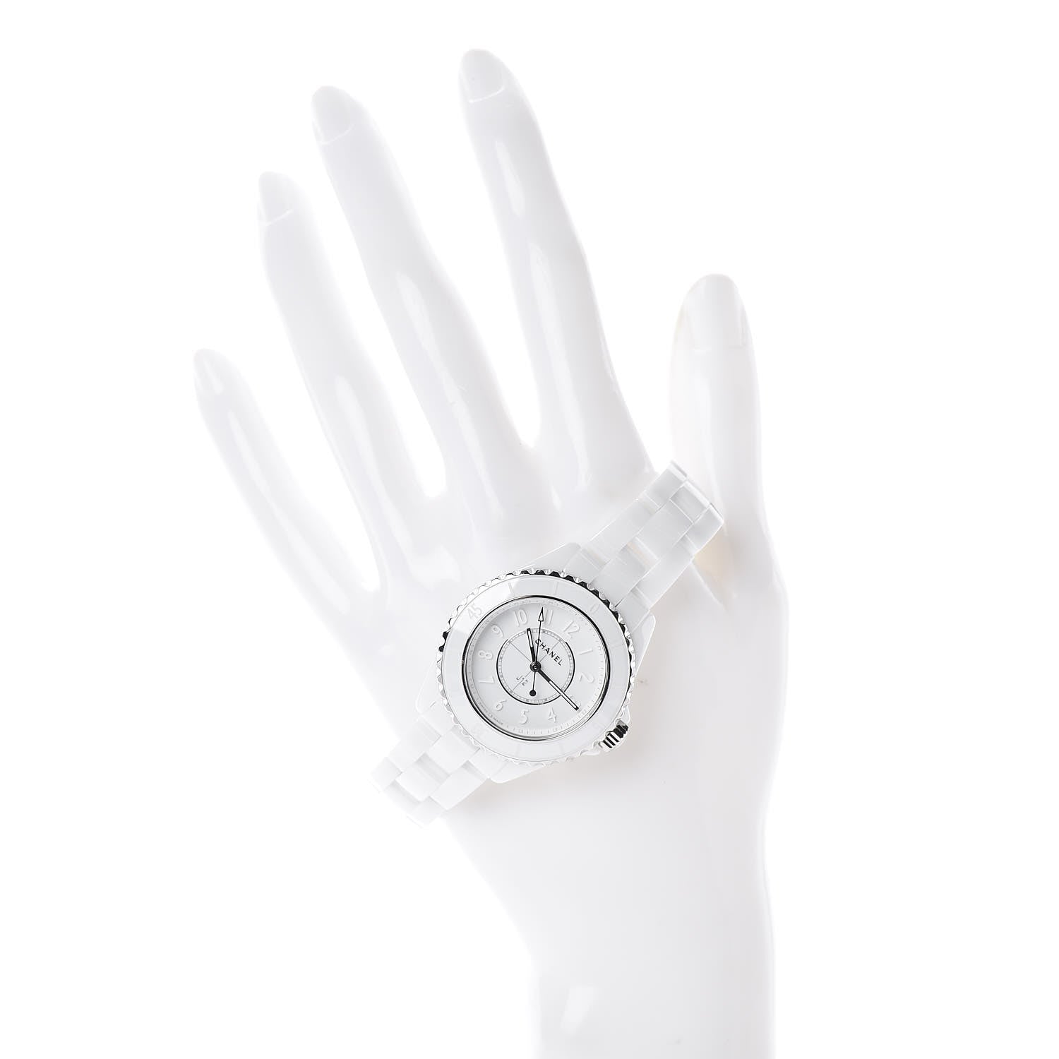 Chanel Stainless Steel Ceramic 33mm J12 Phantom Quartz Watch White 2 of 6
