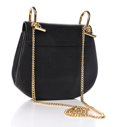 Chloe Grained Lambskin Mini Drew Shoulder Bag Black 3 of 11