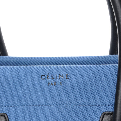 Celine Cotton Canvas Medium Phantom Luggage Blue 7 of 9