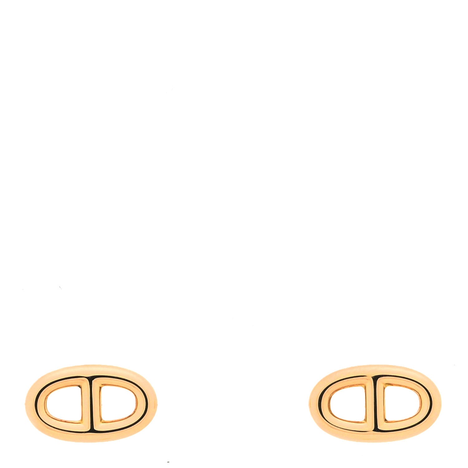 Hermes 18K Rose Gold TPM Farandole Stud Earrings 1 of 3
