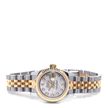 Rolex Stainless Steel 18K Yellow Gold Diamond Meteorite 26mm Oyster Perpetual Datejust Watch 179173 2 of 4