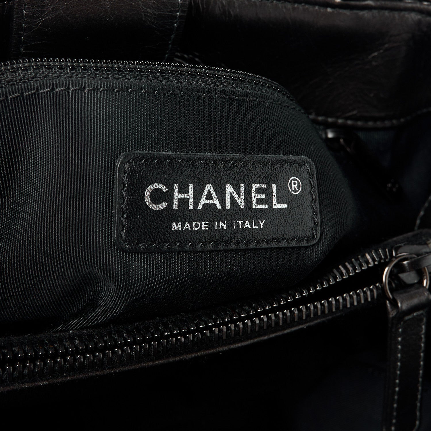 Chanel Metallic Aged Calfskin Quilted Small Chain Me Tote Silver 6 of 10