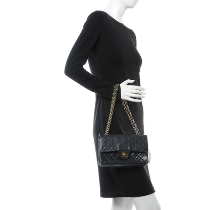 Chanel Lambskin Quilted Small Double Flap Black 3 of 17