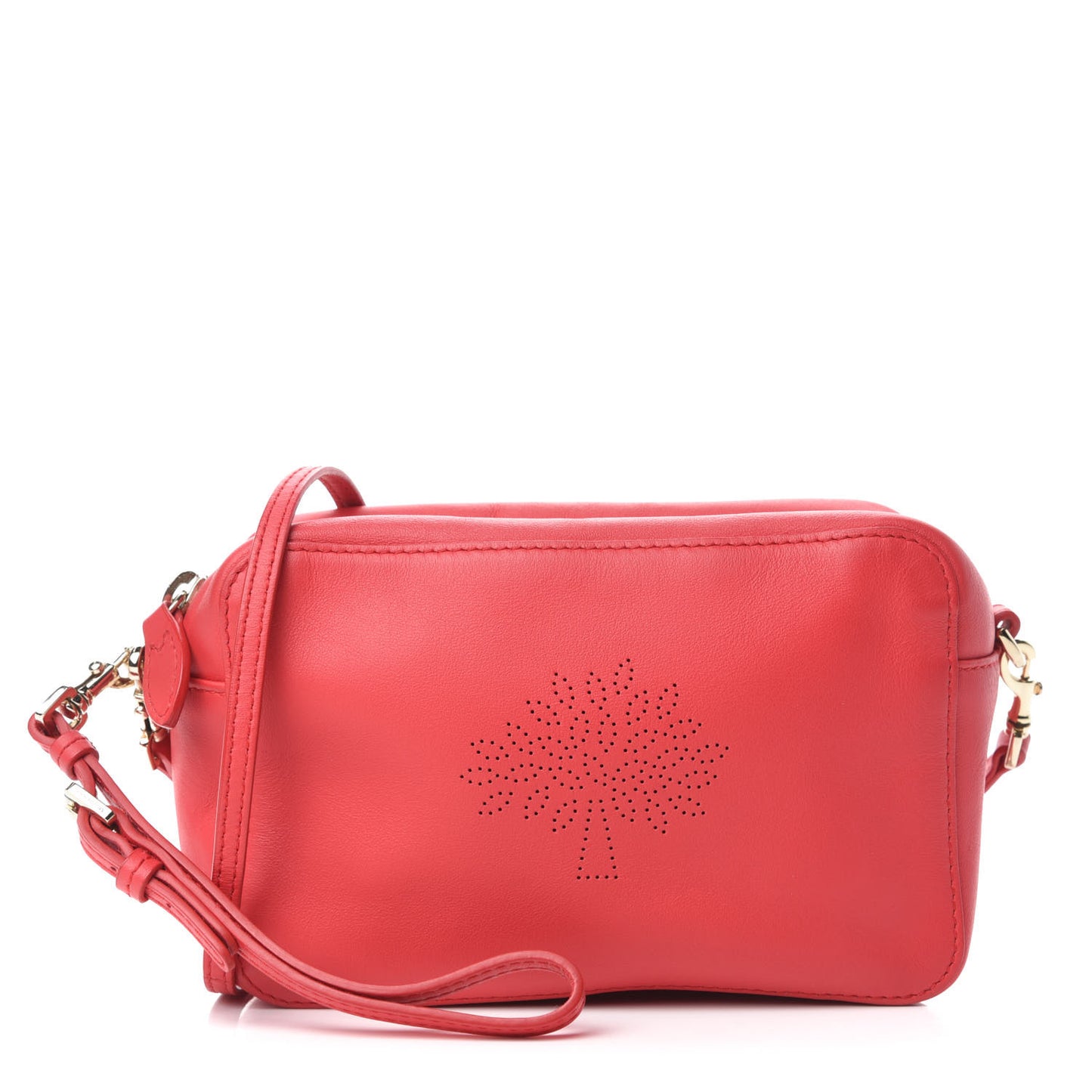 Calfskin Nappa Blossom Pochette With Strap Hibiscus