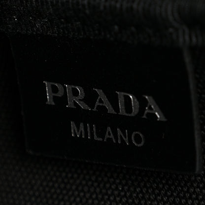 Prada Canvas Racing Logo Tote White 7 of 12