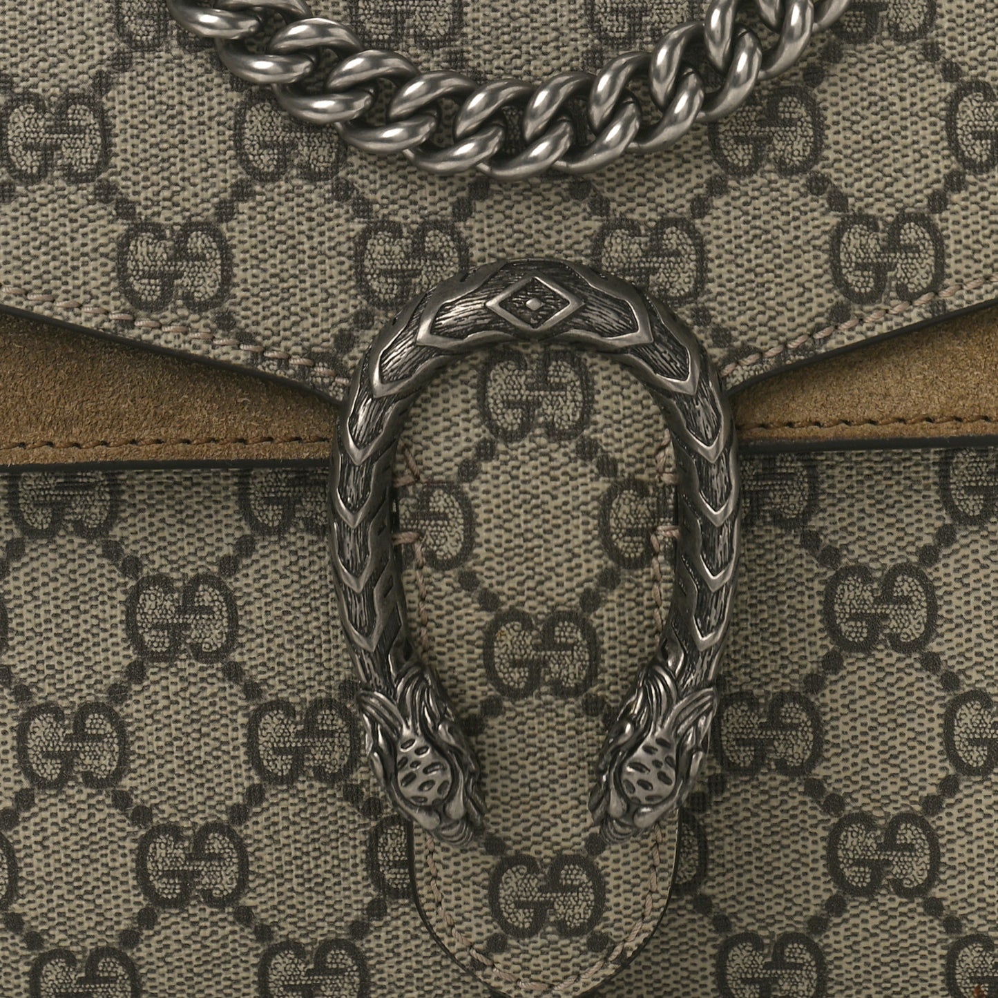 GG Supreme Monogram Mini Dionysus Shoulder Bag Taupe