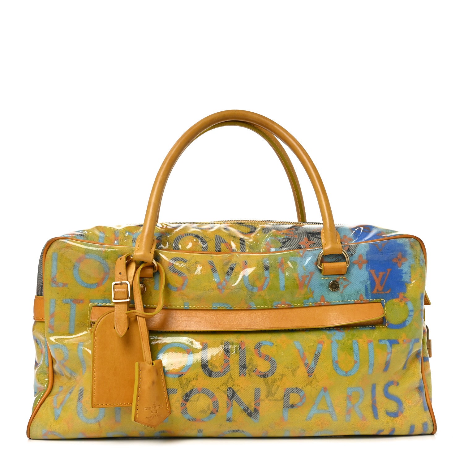 Louis Vuitton Monogram Pulp Defile Weekender PM Yellow 1 of 9