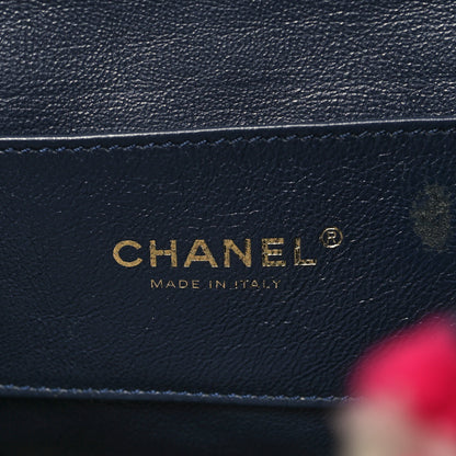 Chanel Lambskin Shearling Small Urban Spirit Backpack White Fuchsia Navy 6 of 10