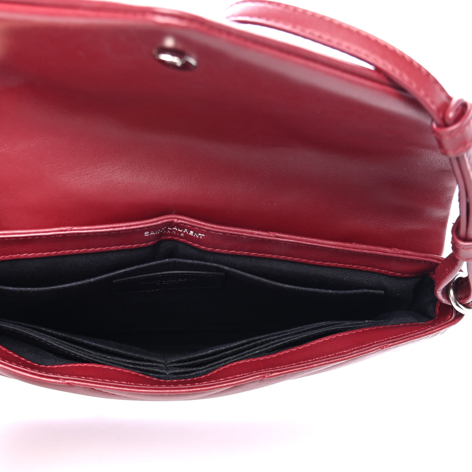 Saint Laurent Calfskin Y Quilted Monogram Loulou Flap Bag Palissandre 4 of 4