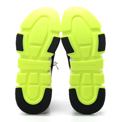 Balenciaga Neoprene Knit Mens Speed Lace Up Sneakers 40 Black Yellow Fluo 4 of 7