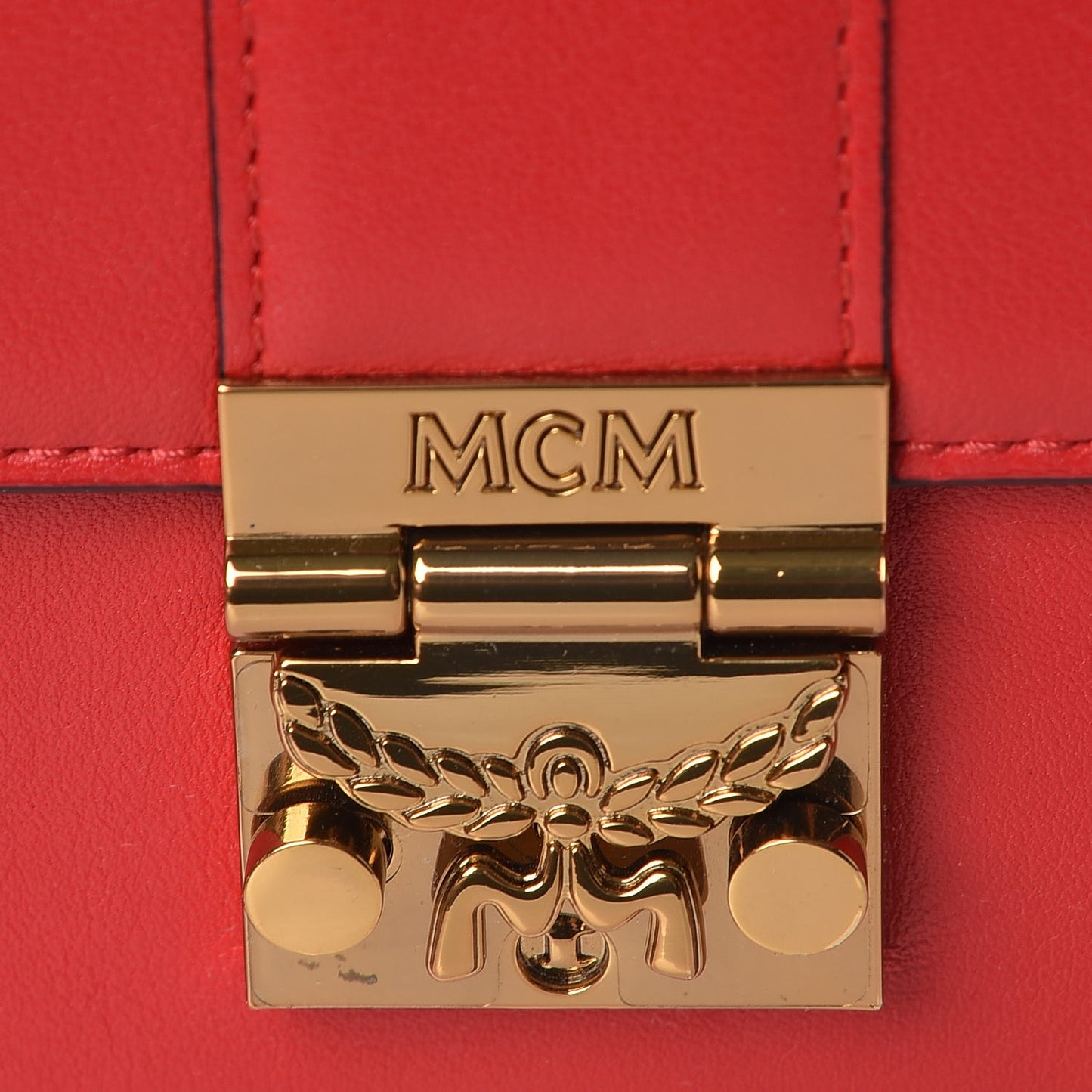 Calfskin Large Karoline Crossbody Wallet Red
