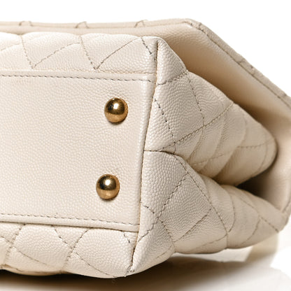 Chanel Caviar Quilted Mini Coco Handle Flap Light Beige 9 of 9