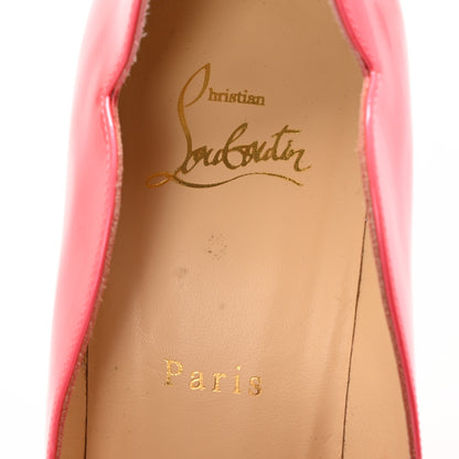 Christian Louboutin Metallic Patent Fluo Hot Chick 100 Pumps 40 Florida 8 of 12
